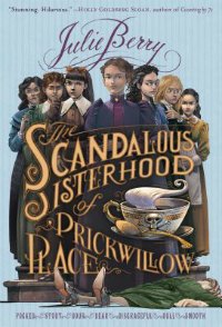 Scandalous Sisterhood book cover showing several girls on blue background