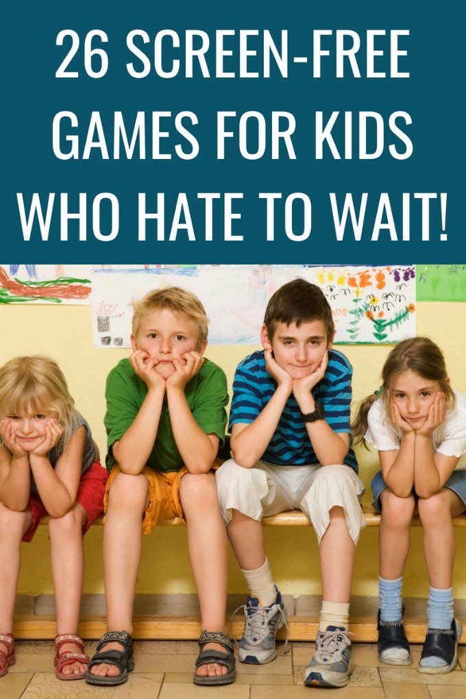 20 games for kids who hate to wait. Can be played anywhere anytime