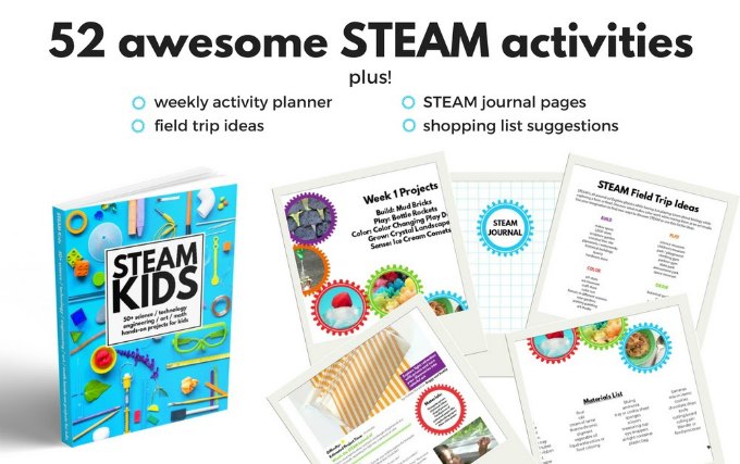 steam activities for kids book