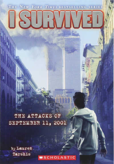 i survived book cover with twin towers on fire