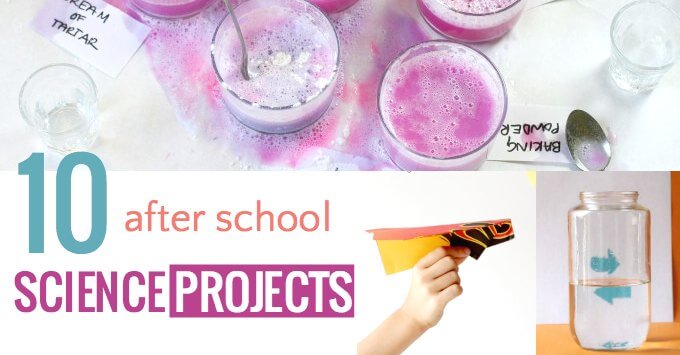 Fun after school science projects for kids. 