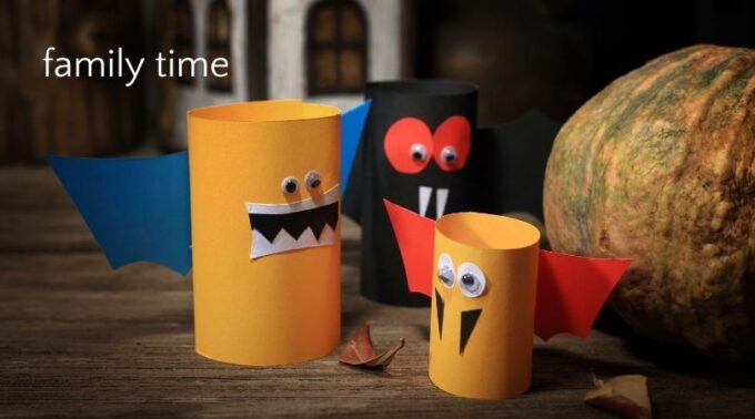 Halloween family time craft monsters