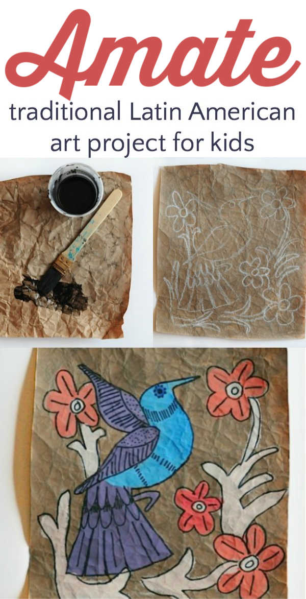 Amate art project for kids