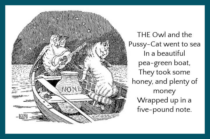 The Owl and the Pussycat poem and illustration