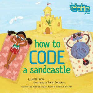 How to Code a Sandcastle, book cover.