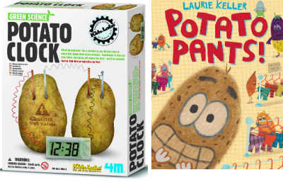 Potato Clock set and Potato Pants book cover