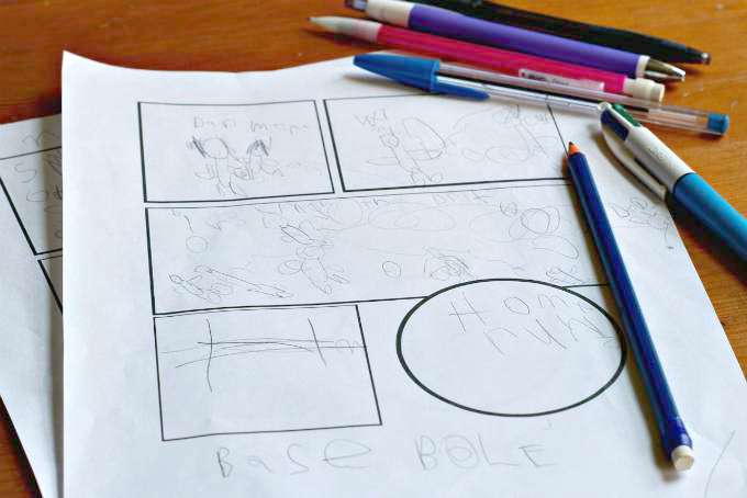 Comic writing can help reluctant writers