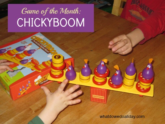 ChickyBoom is a balancing and fine motor game for kids