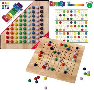 Colorku board, box and card example