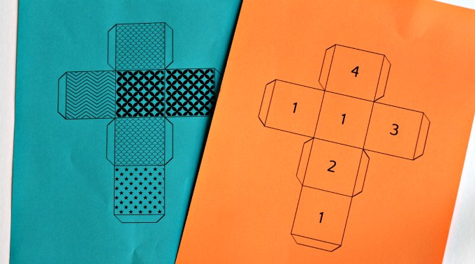 Math cube riddle printables
