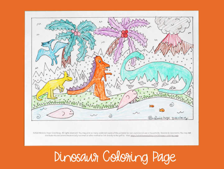 Dinosaur coloring page