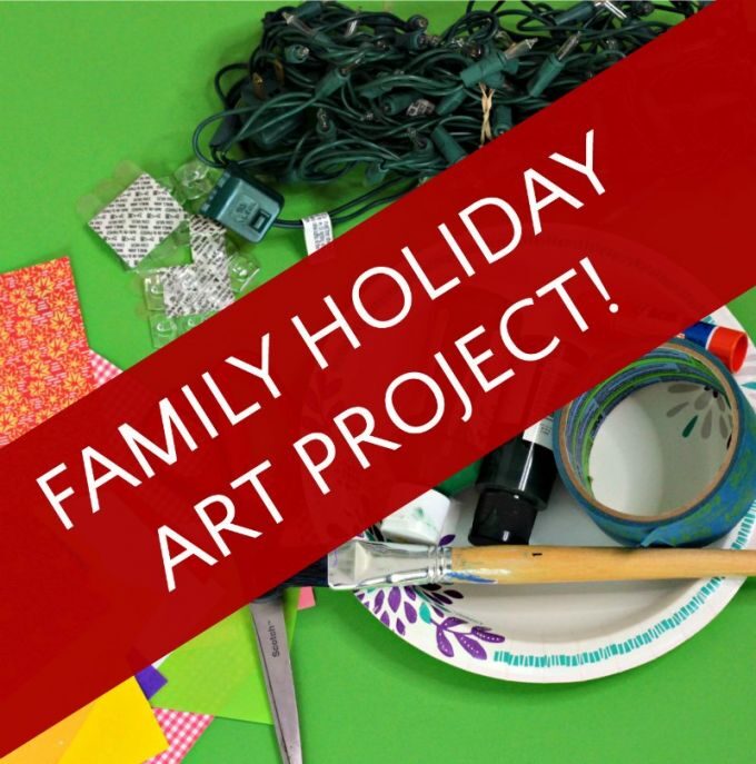 Make your own Christmas tree for a family art project