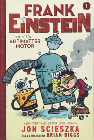 Frank Einstein and the Antimatter Motor, book cover.