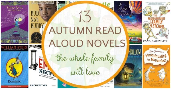 Fall read aloud chapter books for the whole family to enjoy.