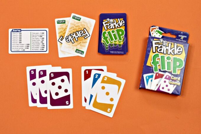 Display of Farkle card game