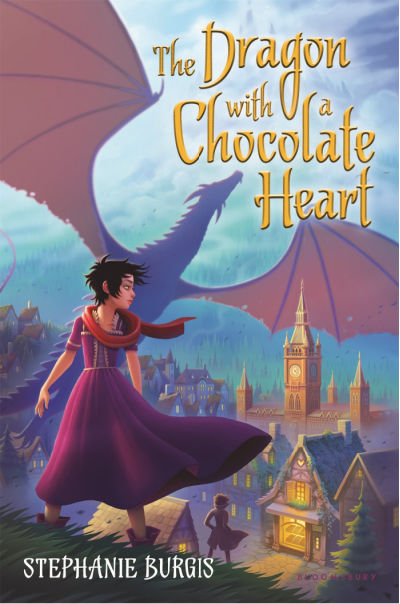dragon with a chocolate heart book cover