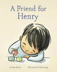 a friend for henry book cover boy with blocks