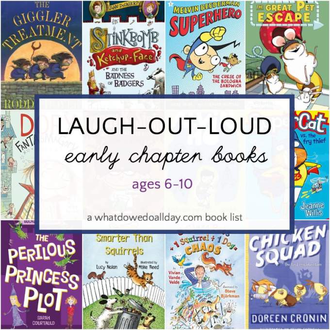 List of funny beginning chapter books for 6-10 year olds