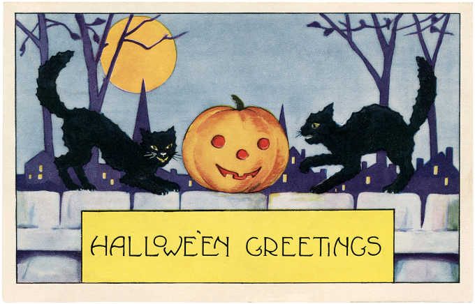 Halloween greeting card