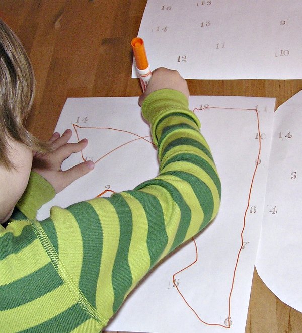 Make your own connect the dots for kids