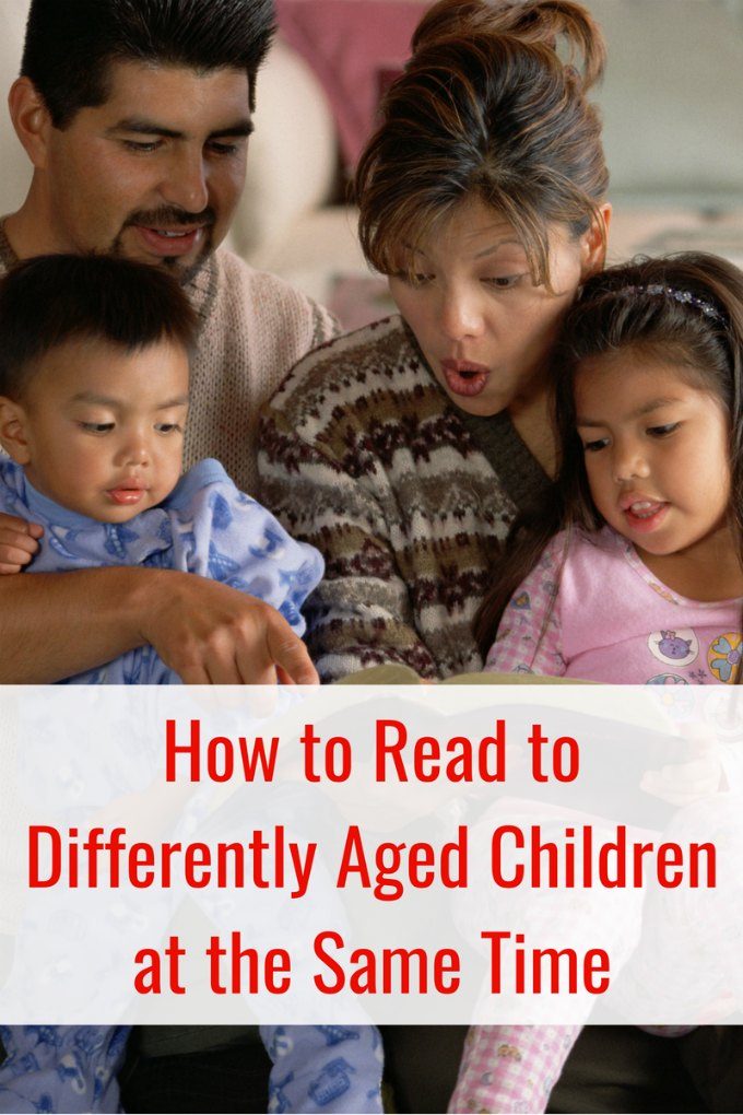 How to Read to differently aged children at the same time for great family read aloud time
