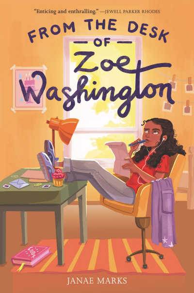 From the Desk of Zoe Washington book cover showing girl sitting at desk with letter