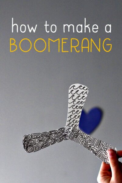 How to make a paper indoor boomerang. 
