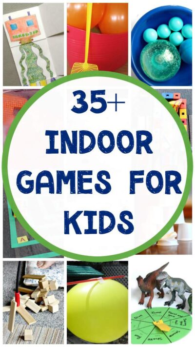 Fun indoor games for kids. Ideas and activities to keep the kids active and busy inside.