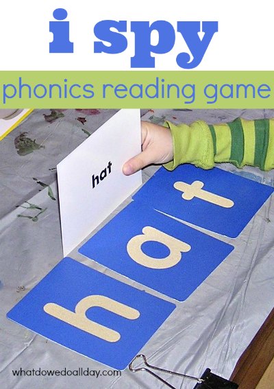 Turn i spy into a simple phonetic game to teach reading and spelling