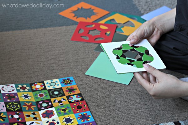 Kaleidograph design cards for kids