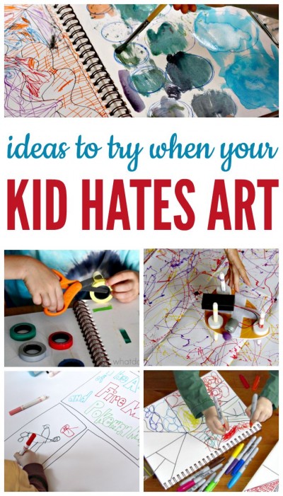 Creative ideas for kids who say they don't like art.