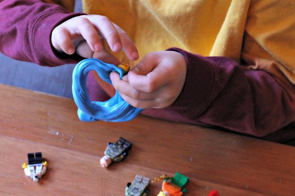 Fine motor activities with LEGO minifigures