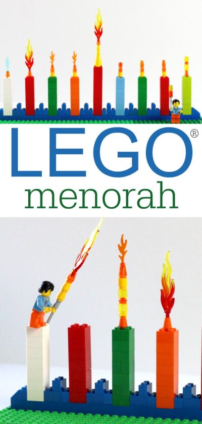 How to make a simple LEGO Menorah