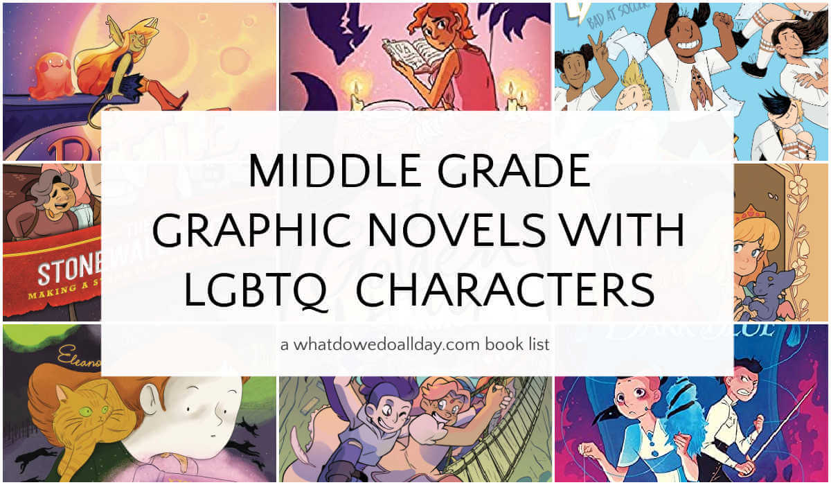 Collage of LGBTQ graphic novels