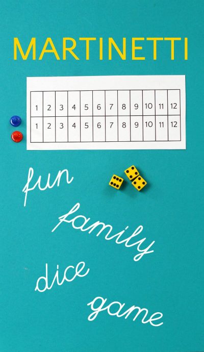 Martinetti is a fun family dice game kids of all ages will enjoy. 