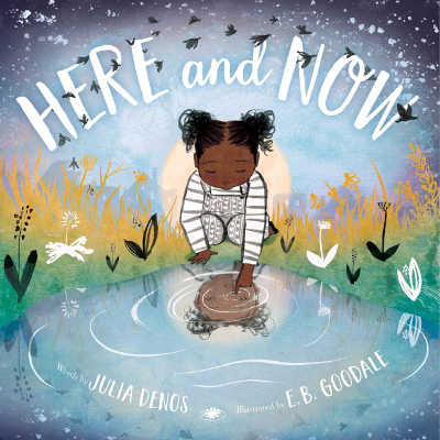 here and now book cover with black child looking at reflection in pool