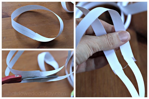 Cutting a Mobius strip to create amazing math art WOW.