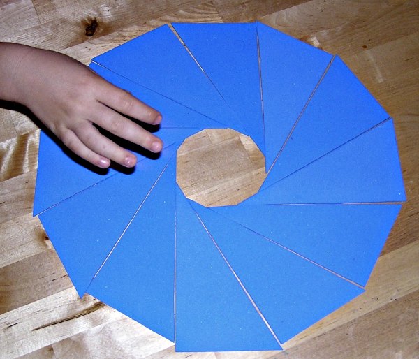 Homemade Montessori triangles are easy to make and are a geometry activity for kids 