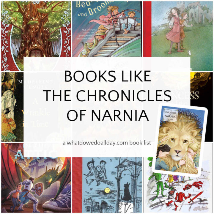 Collage of books like narnia for middle grade readers