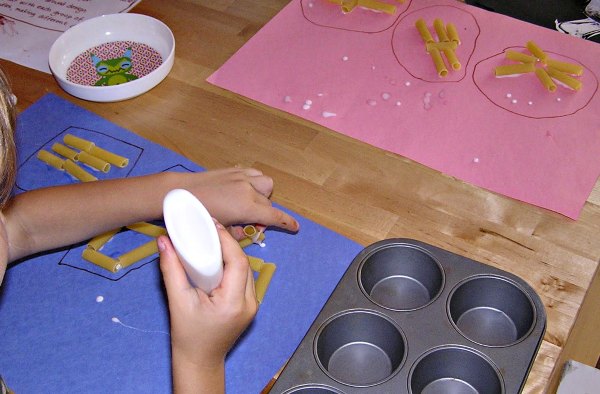 Preschool math and craft activity