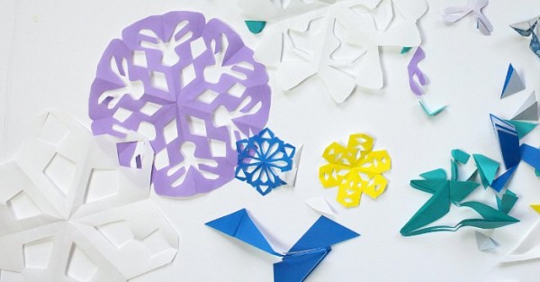 Ideas for what to do with paper snowflakes