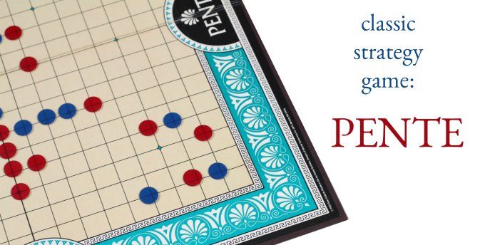 Pente game - classic abstract strategy board game for the family