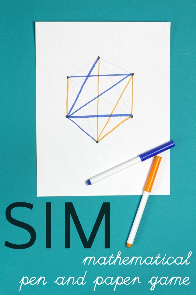 How to play the game of Sim, a pencil and paper game for kids and grownups