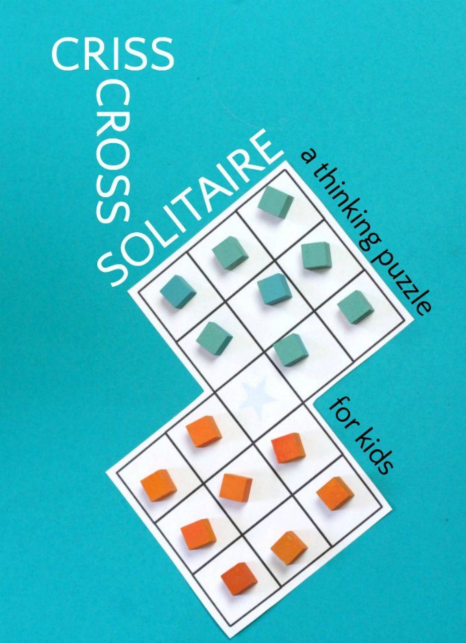 Fun solitaire thinking game for kids. This puzzle enhances visual perception skills and improves a child's patience as they work to find the solution.