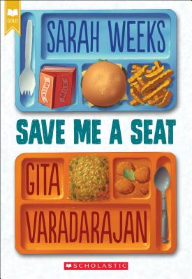 save me a seat book cover showing two lunch trays