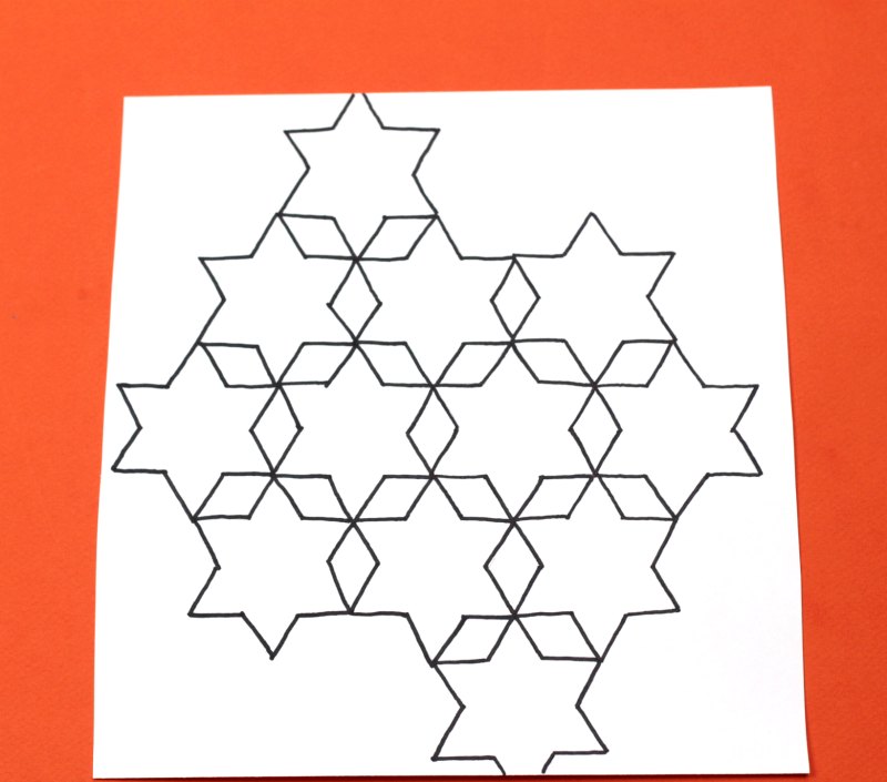 Star and diamond tessellation