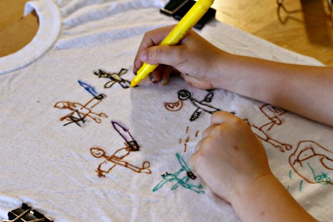 Does your kid hate art? Try making a t shirt.