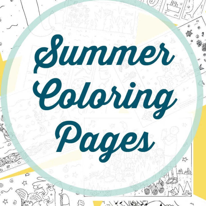 Summer coloring pages