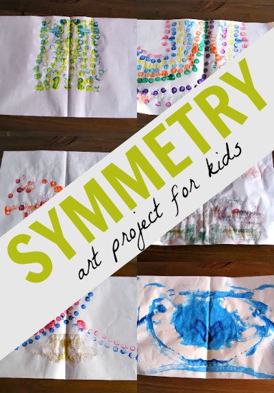 A symmetry art project is so fun for kids and sneaks in a little math learning, too. 