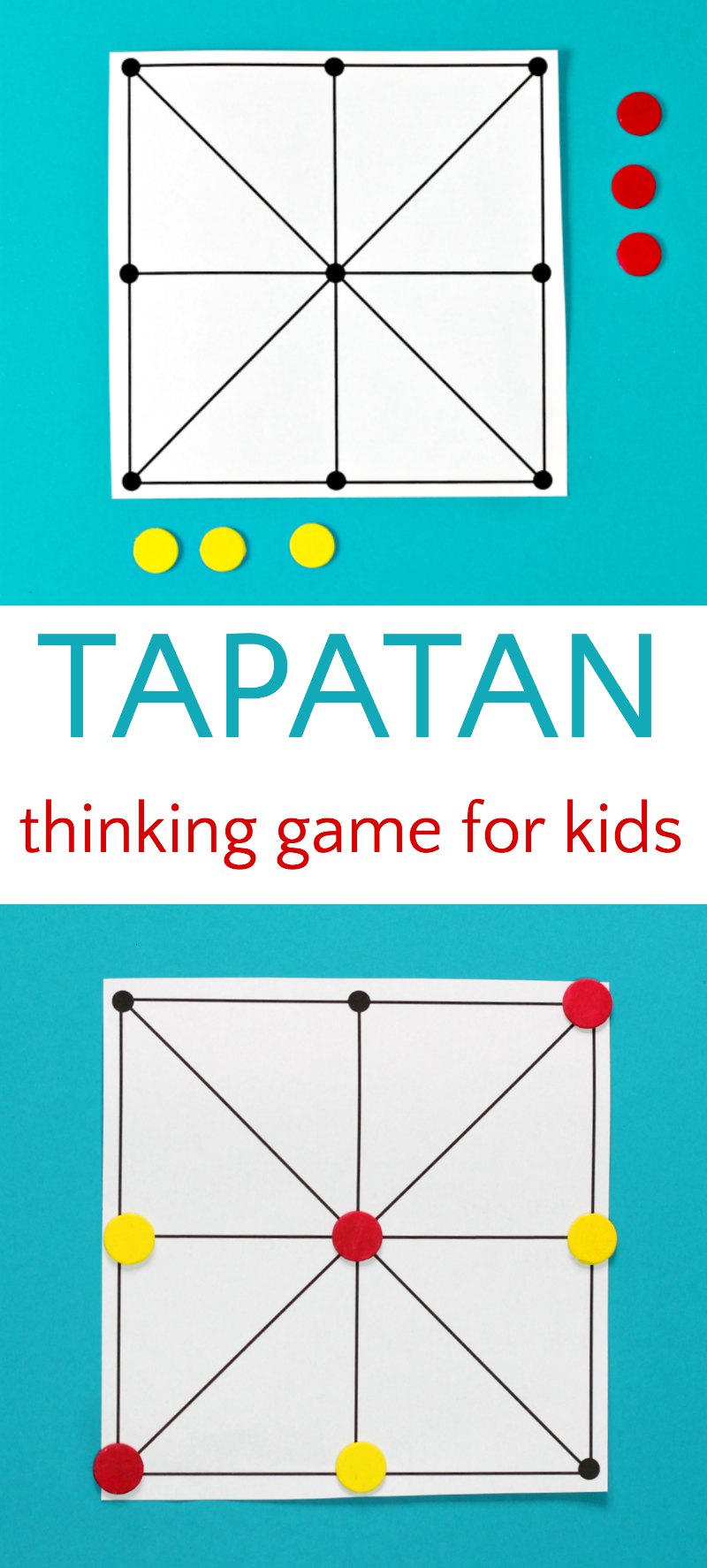 3 in a row abstract strategy game Tapatan